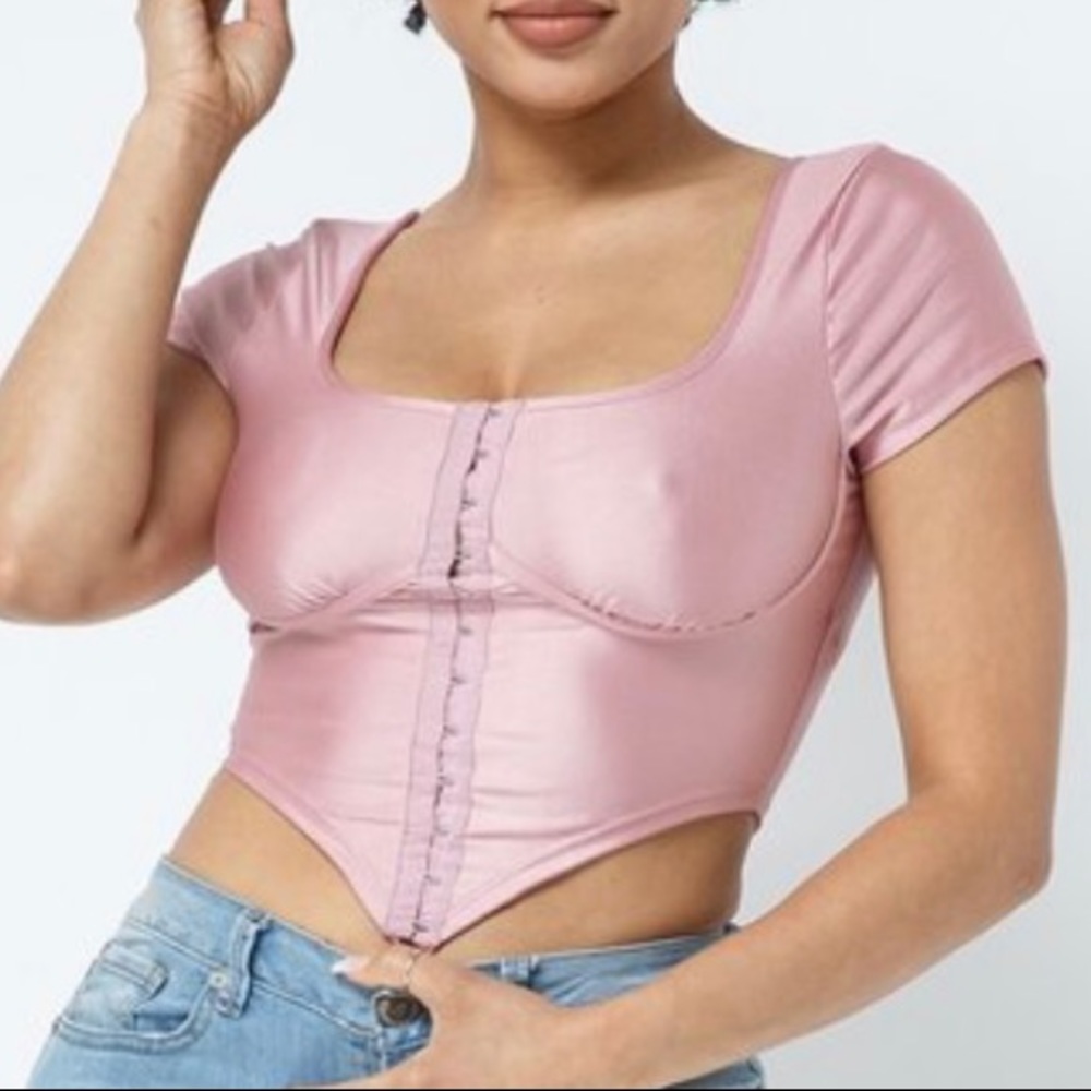 Corset style crop top